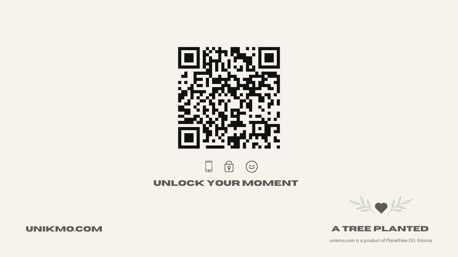 Card back with Moment Code